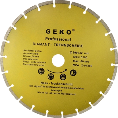 Attēls no Geko Tarcza diam.300x8x32mm segment GEKO PROFI (10)