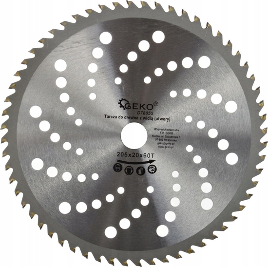 Picture of Geko Tarcza do drewna 205x20x60T(otwory)(50)