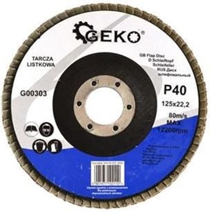 Attēls no Geko Tarcza listkowa lamelkowa 125mm P40 (10/200)