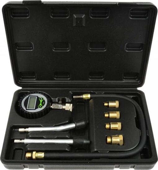 Picture of Geko TESTER POMIARU CINIENIA SPRANIA W SILNIKACH BENZYNOWYCH NR6 LCD (20) G02509 GEKO