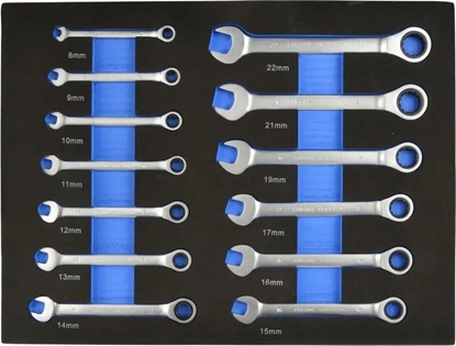 Attēls no Geko Wkad- zestaw kluczy z grzechotk 13el. 8-22mm (6)