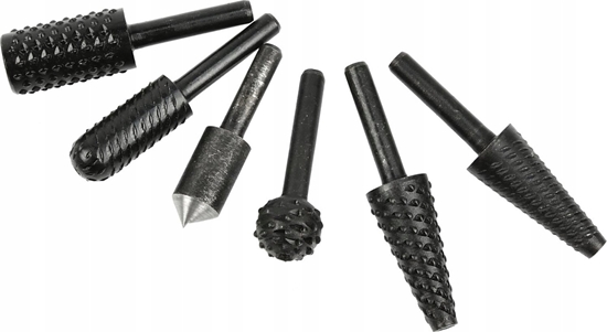 Picture of Geko Zestaw frezów trzpieniowych do metalu i drewna 6mm 6el. (60)