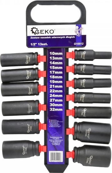 Picture of Geko ZESTAW NASADEK UDAROWYCH DUGICH 1/2" 13SZT.(5) G10512 GEKO