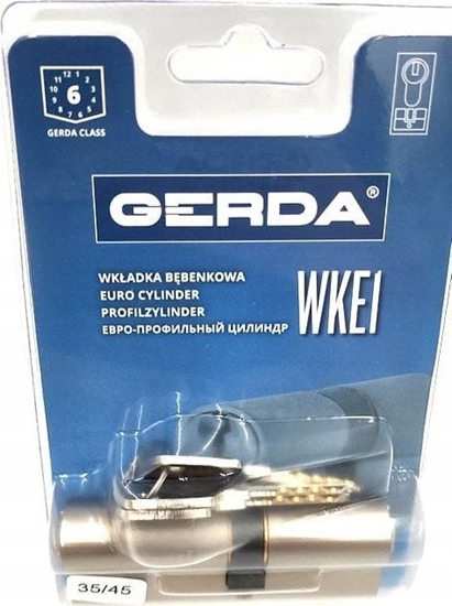 Picture of Gerda WKE1 35/45 wkadka nikiel satyna blister 0WKE1S035