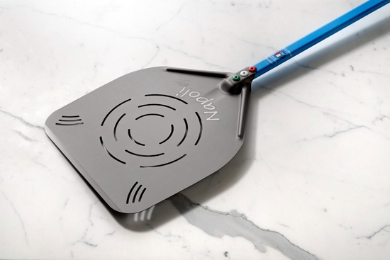 Picture of GI.METAL Gi.Metal Napoli Rectangular Perforated Pizza Peel 36x36 cm Handle 60 cm