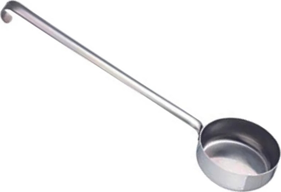 Picture of GI.METAL Stainless steel flat bottom dose ladle. 170 gr capacity