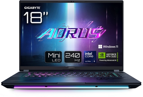 Picture of GIGABYTE AORUS Master 18 AM8H BYHC5DED65SP Gaming Laptop, Core Ultra 9 275HX, RTX 5080