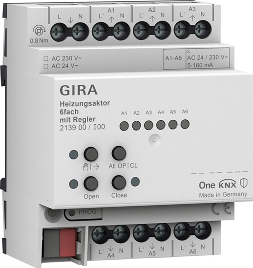 Picture of GIRA GIRA aktor grzewczy 6x regul. KNX ONE 213900