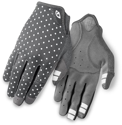Attēls no Giro Rkawiczki rowerowe La DND dark shadow white dots r. S (GR-7058826)