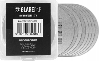 Изображение GlareOne Spotlight Gobo Set 1 - zestaw masek