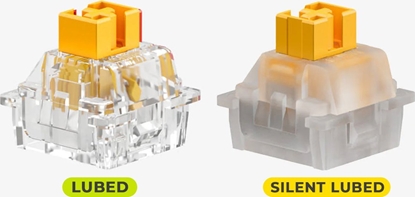 Attēls no Glorious Glorious Panda HE Silent Switches, Hall-Effekt, taktil, MX-Stem, 45g - lubed, 36 Stck one size