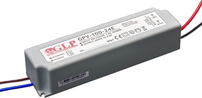 Изображение GLP power supply GPV series 24V/4.2A, CV, non-PFC, IP67 plastic case, EU input range