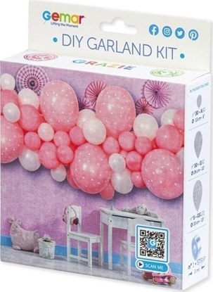 Изображение GoDan Girlanda balonowa DIY Baby Pink 65 balonów + ta¶ma