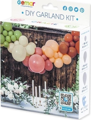 Изображение GoDan Girlanda balonowa DIY Boho 65 balonów + tama