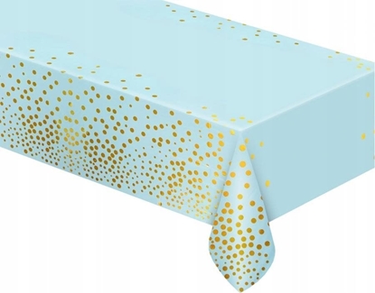 Attēls no GoDan Obrus foliowy B&C zote groszki jasnoniebieski