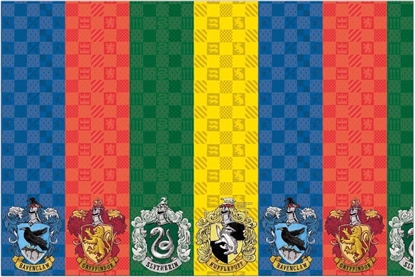 Attēls no GoDan Obrus papi. Harry Potter Hogwarts Houses 120x180cm