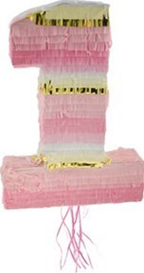 Picture of GoDan Piniata Jedynka róowa 50x35x7.5cm