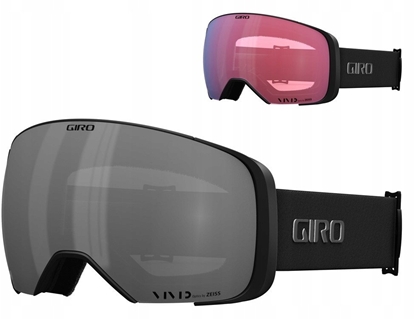Attēls no Gogle zimowe GIRO COMP BLACK WHITE INDICATOR (Szyba lustrzana kolorowa VIVID-Carl Zeiss ONYX 08-18% VLT S3 + Szyba lustrzana kolorowa VIVID-Carl Zeiss INFRARED 50% S1) (NEW 2024/2025)