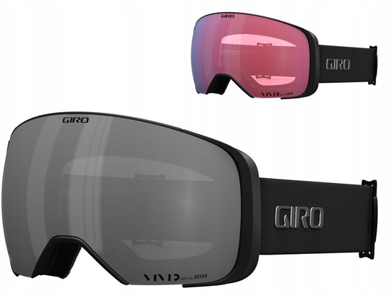 Picture of Gogle zimowe GIRO COMP BLACK WHITE INDICATOR (Szyba lustrzana kolorowa VIVID-Carl Zeiss ONYX 08-18% VLT S3 + Szyba lustrzana kolorowa VIVID-Carl Zeiss INFRARED 50% S1) (NEW 2024/2025)