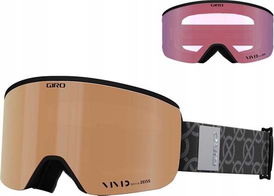 Picture of Gogle zimowe GIRO ELLA BLACK MONGRAM (szyba VIVID COPPER 00% S3 + VIVID INFRARED 62% S1) (NEW 2024/2025)