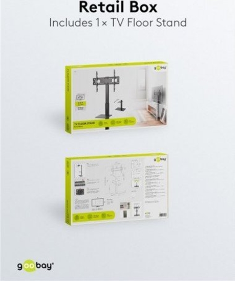 Picture of Goobay 58526 TV Floor Stand Basic (Size L), Black