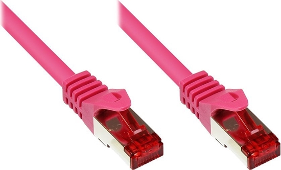 Изображение Good Connections RNS Patch Cable with Rastnasenschutz, Cat. 6, S/FTP, PiMF, PVC, 250MHz, magenta, 10m, Good Connections (8060- 100M)