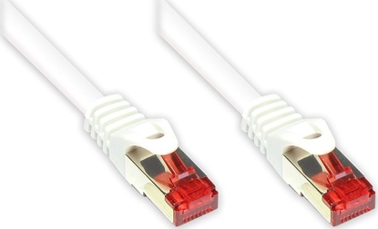 Изображение Good Connections RNS Patch Cable with Rastnasenschutz, Cat. 6, S/FTP, PiMF, PVC, 250MHz, white, 7,5m, Good Connections (8060- 075W)