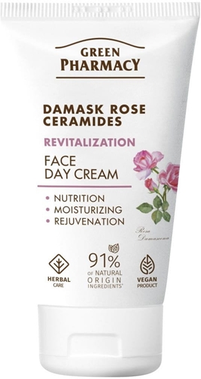 Picture of GREEN PHARMACY Róa Damasceska + Ceramidy Rewitalizujcy Krem na dzie 50 ml