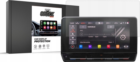 Picture of Etui do nawigacji GrizzGlass Folia ceramiczna CarDisplay Protection do Cupra Born 12" 2021-2024