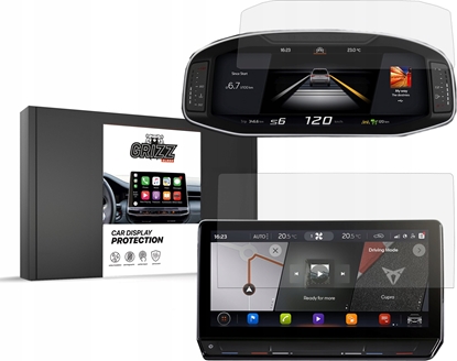 Изображение GrizzGlass Folia ceramiczna GrizzGlass CarDisplay Protection do Cupra Formentor 12" 2020 [2w1]