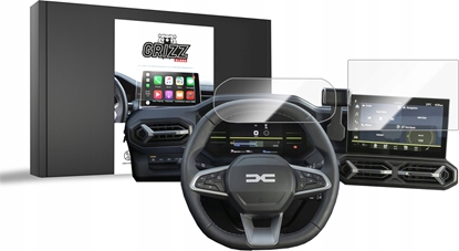 Изображение GrizzGlass Folia ceramiczna GrizzGlass CarDisplay Protection do Dacia Spring 10" 2024 [2w1]