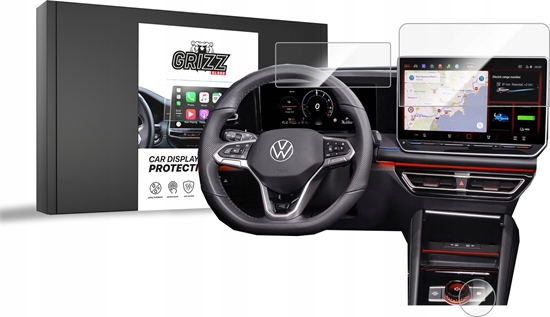 Изображение GrizzGlass Folia ceramiczna GrizzGlass CarDisplay Protection do Volkswagen VW Tiguan 3 15" 2024 [3w1]