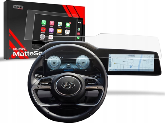 Изображение GrizzGlass Folia matowa GrizzGlass CarDisplay Protection do Hyundai Elantra 10,25" 2020-2024