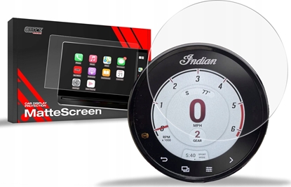 Изображение GrizzGlass Folia matowa GrizzGlass CarDisplay Protection do Indian FTR R Carbon 4" 2022-2024