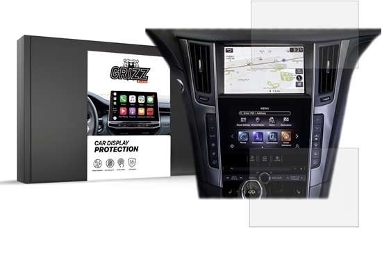 Изображение GrizzGlass Folia matowa GrizzGlass CarDisplay Protection do Infiniti Q60 2017-2020 [2w1]