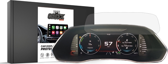 Изображение GrizzGlass Folia matowa GrizzGlass CarDisplay Protection do Skoda Karoq Virtual Cockpit 10,25" 2021