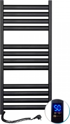 Attēls no Grzejnik azienkowy Navin Electric towel dryer Navin Ellipse 500*1200 Sensor left black 12-245153-5012