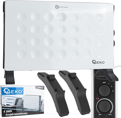 Attēls no Grzejnik Geko Grzejnik konwektorowy MODERN-ELEGANT 2kW (1)