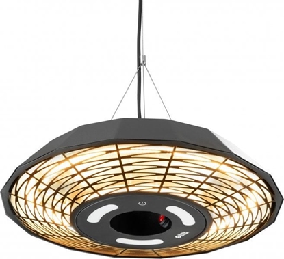 Picture of Grzejnik Targus TunaBone | Electric Ceiling Infrared Patio Heater | TB2068C-01 | Patio heater | 2000 W | Number of power levels 1 | Suitable for rooms iki 20 m² | Juodas | IP45