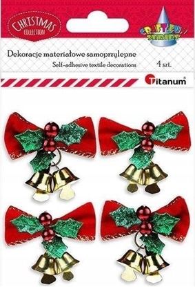 Изображение Grzesiak Kokardy welurowe 3D samoprzylepne 4szt