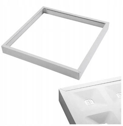 Изображение G-TECH Rama do montau natynkowego paneli LED 60x60x6,5cm GTV (typu backplate) bez rub biay GT-RMBK60X60-00
