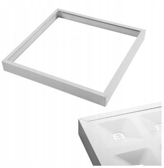 Изображение G-TECH Rama do montau natynkowego paneli LED 60x60x6,5cm GTV (typu backplate) bez rub biay GT-RMBK60X60-00