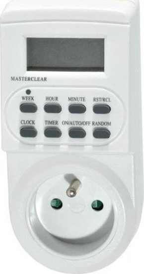 Изображение GTV Programator czasowy elektroniczny 7 dniowy 24h PC-ELE724-00