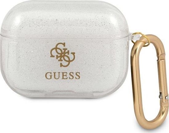 Picture of Guess Etui ochronne GUAPUCG4GT Transparent Glitter Collection przezroczyste