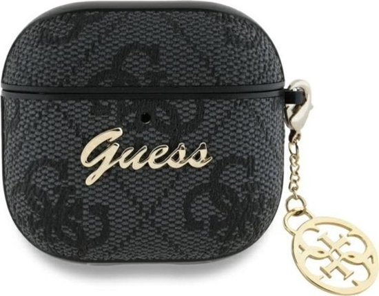Picture of Guess GUA4G4GSMK AirPods 4 cover          czarny/black 4G Charm Collection