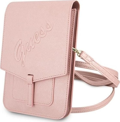 Изображение Guess Torebka Guess GUWBRSAVSPI róowy/pink Saffiano Script