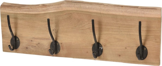 Изображение H&S Decoration Wieszak cienny na ubrania drewniany industrialny