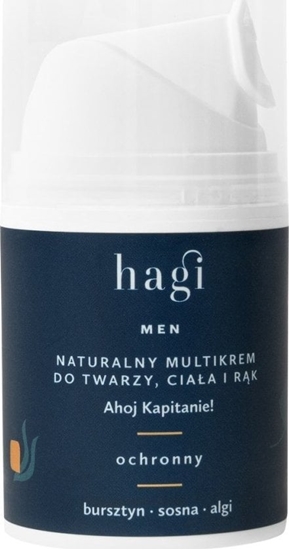 Изображение Hagi Hagi, Ahoj Kapitanie, Naturalny Multikrem ochronny do twarzy, ciaa i rk, 50ml