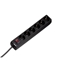 Picture of Hama 00030394 surge protector Black 6 AC outlet(s) 230 V 1.4 m