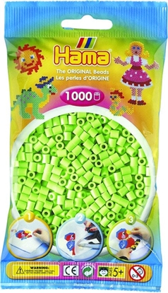 Picture of Hama midi perler 1000stk pastel grøn